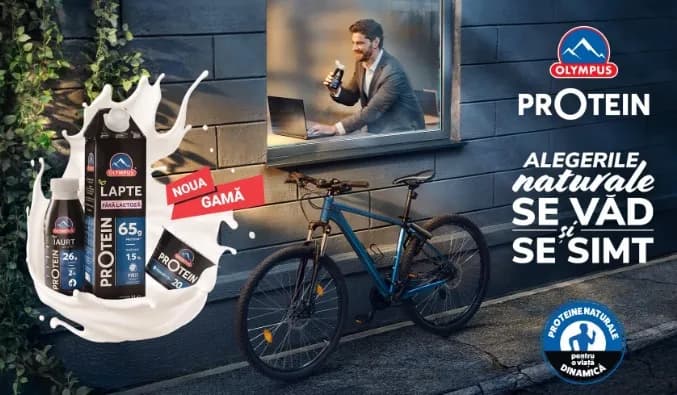 Olympus România lansează PrOtein, o nouă gamă de lactate ce susține stilul de viață activ