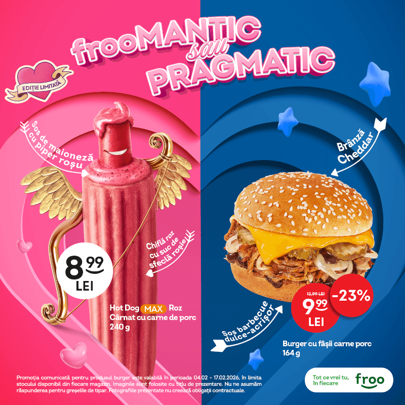 Froo transformă Valentine’s Day într-o alegere jucăușă: „Froomantic sau Pragmatic?”